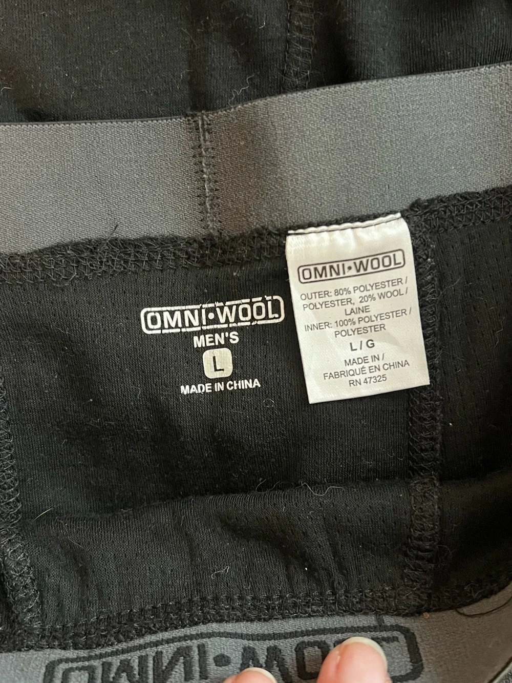 2 sets of OMNI WOOL long underwear